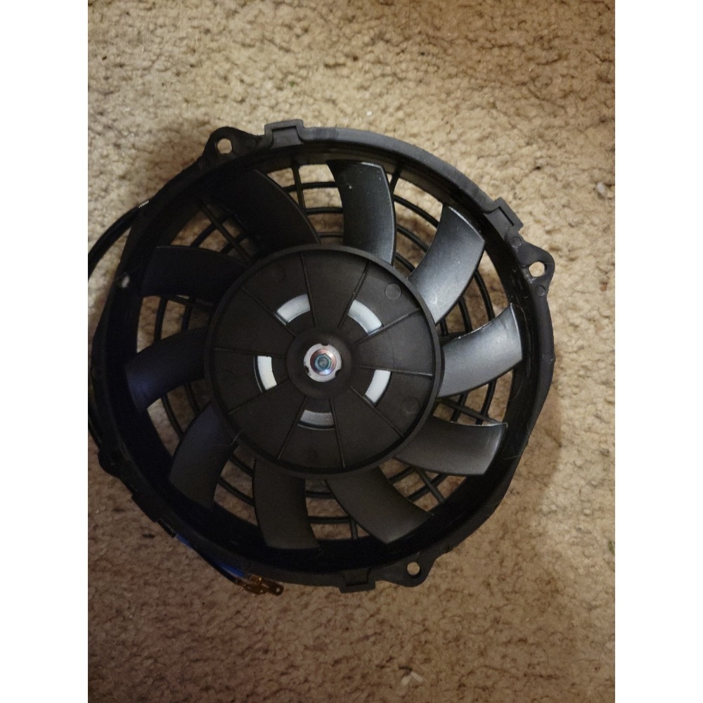 8 inch High Performance 12V 80W Electric Slim Radiator Cooling Fan Black - Picture 2 of 2